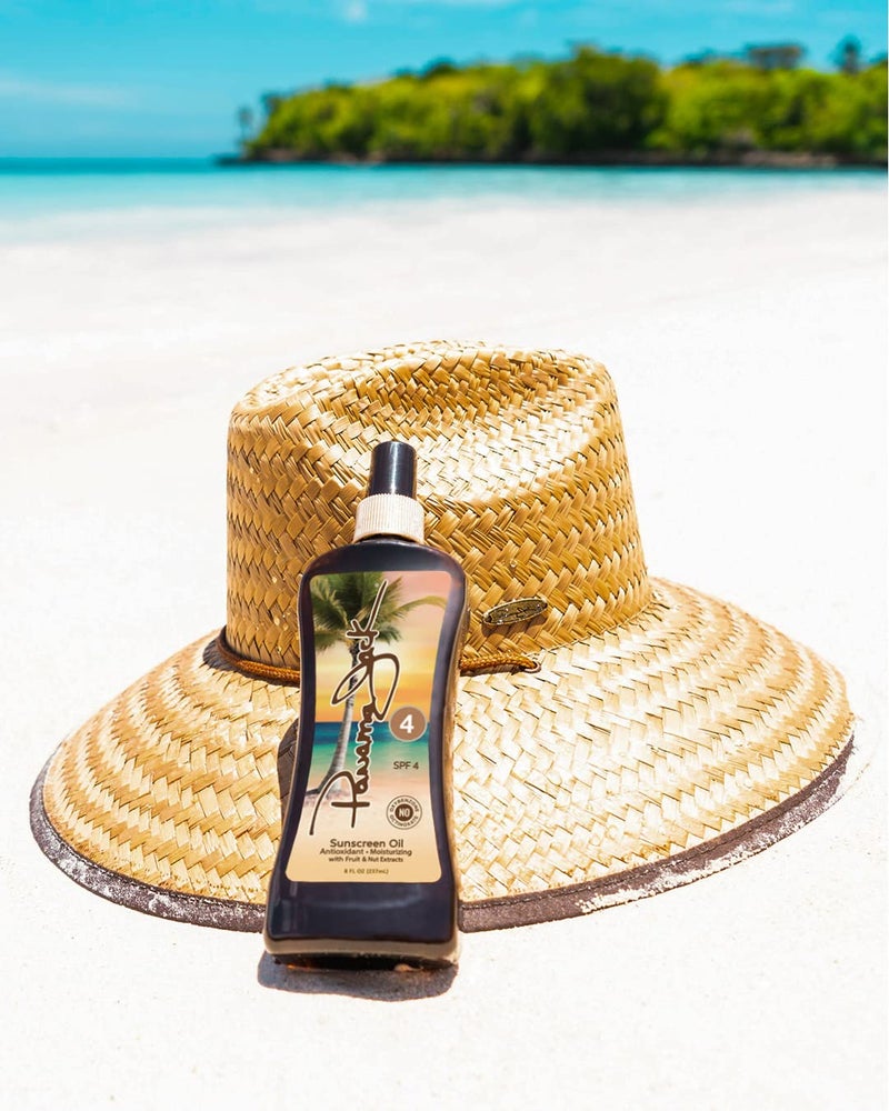 Panama Jack Sunscreen Tanning Oil - SPF 4, PABA, Paraben, Gluten & Cruelty Free, Antioxidant Formula with Exotic Oils and Fruit & Nut Extracts, 8 FL OZ (Pack of 2) - Image 3
